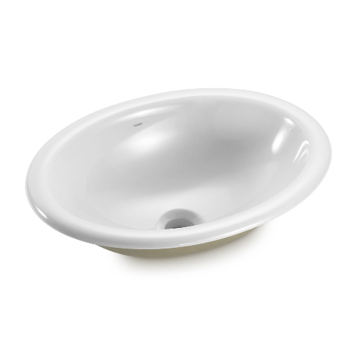 Cuba Oval Branca de Sobrepor de 44,5 x 33cm Icasa